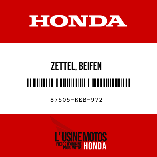 image de 87505-KEB-972 ZETTEL, BEIFEN