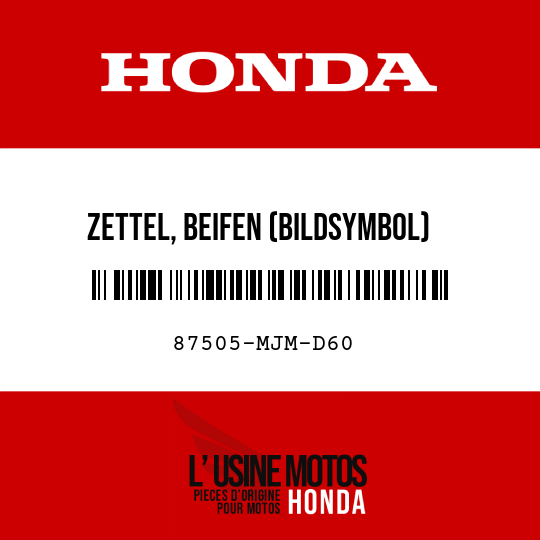 image de 87505-MJM-D60 ZETTEL, BEIFEN (BILDSYMBOL)