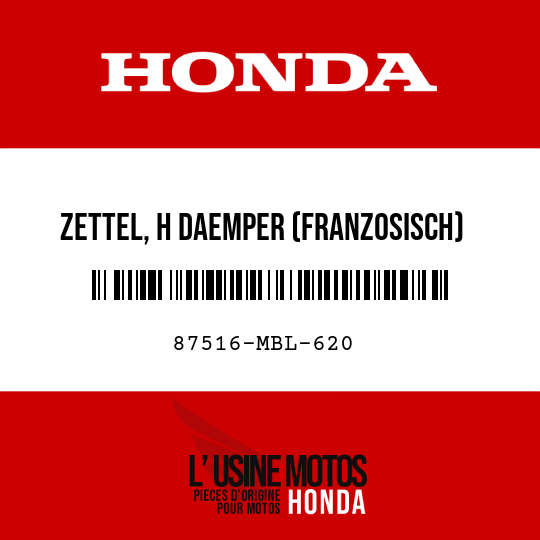 image de 87516-MBL-620 ZETTEL, H DAEMPER (FRANZOSISCH)