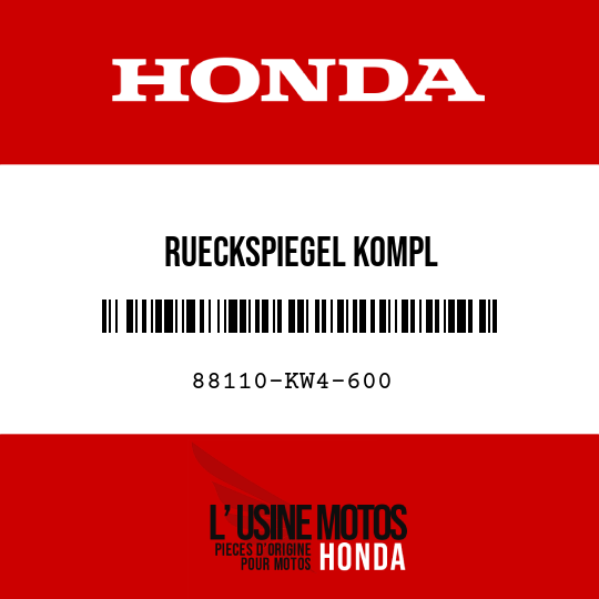 image de 88110-KW4-600 RUECKSPIEGEL KOMPL