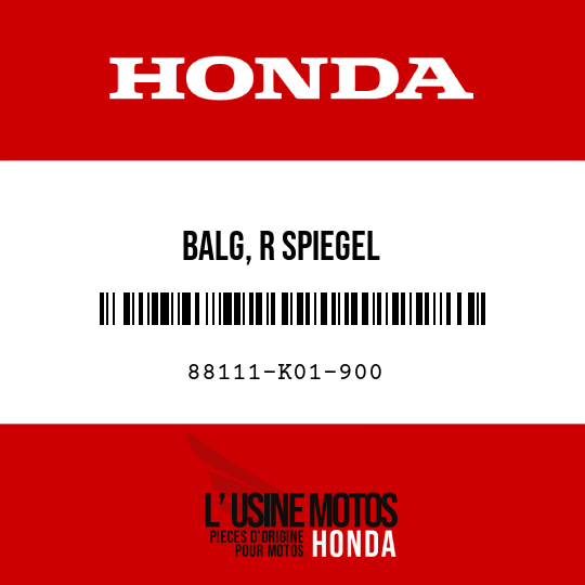 image de 88111-K01-900 BALG, R SPIEGEL