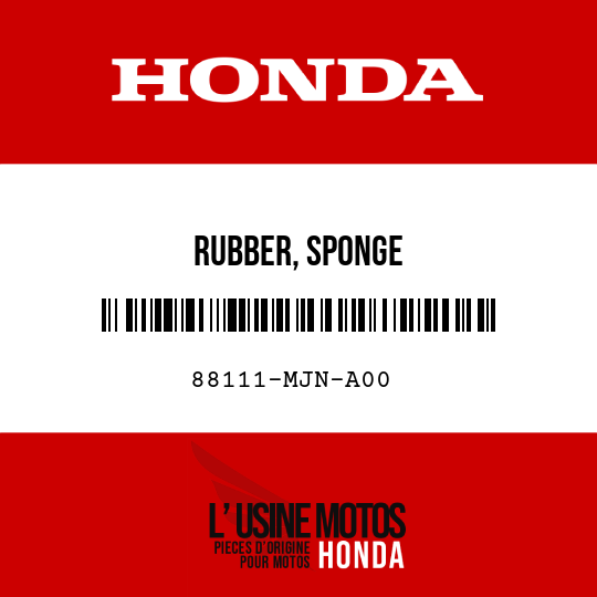 image de 88111-MJN-A00 RUBBER, SPONGE