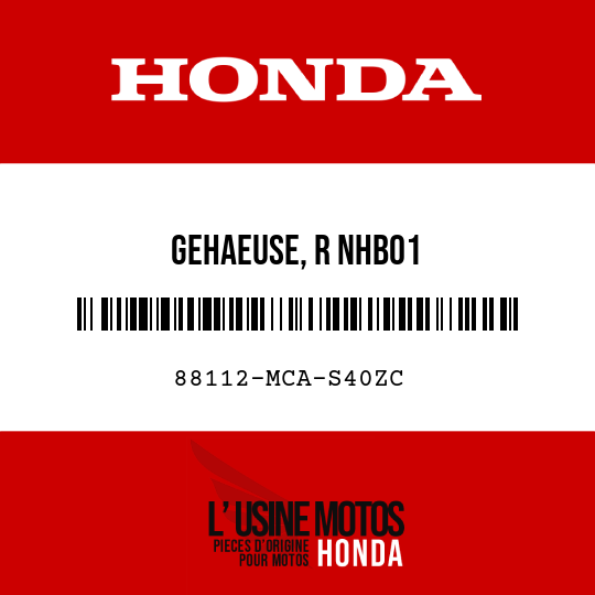 image de 88112-MCA-S40ZC GEHAEUSE, R NHB01