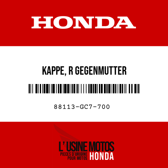 image de 88113-GC7-700 KAPPE, R GEGENMUTTER