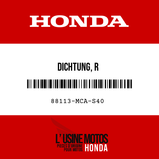 image de 88113-MCA-S40 DICHTUNG, R