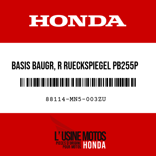 image de 88114-MN5-003ZU BASIS BAUGR, R RUECKSPIEGEL PB255P 