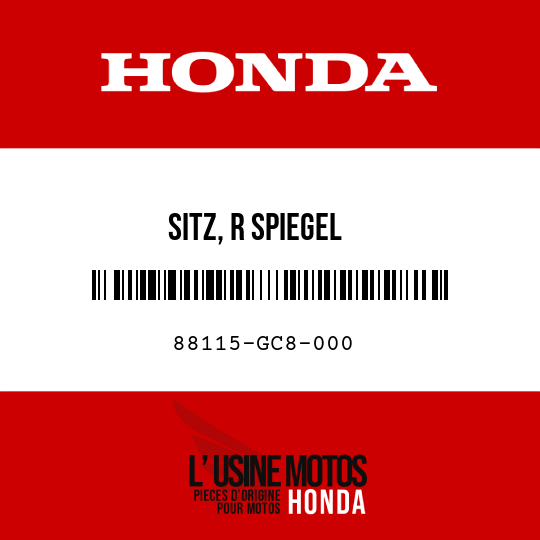 image de 88115-GC8-000 SITZ, R SPIEGEL
