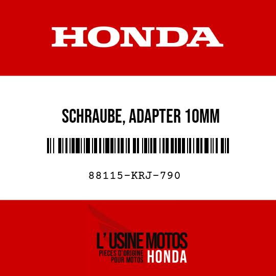 image de 88115-KRJ-790 SCHRAUBE, ADAPTER 10MM