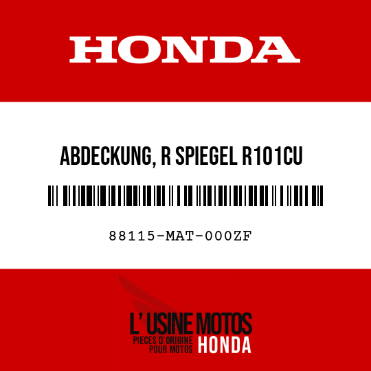 image de 88115-MAT-000ZF ABDECKUNG, R SPIEGEL R101CU 