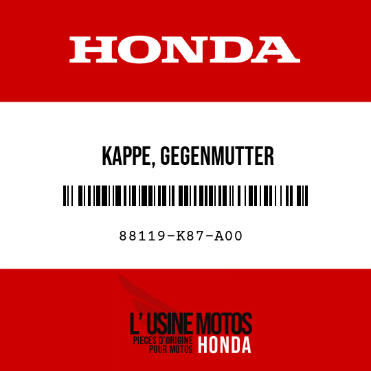 image de 88119-K87-A00 KAPPE, GEGENMUTTER