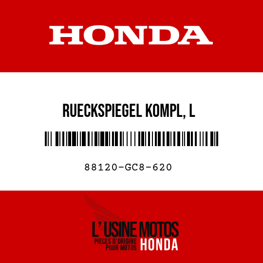 image de 88120-GC8-620 RUECKSPIEGEL KOMPL, L
