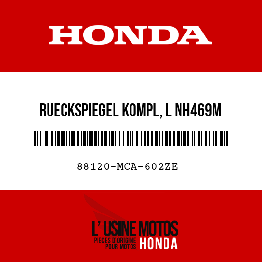image de 88120-MCA-602ZE RUECKSPIEGEL KOMPL, L NH469M 