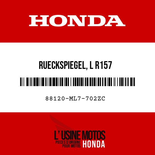 image de 88120-ML7-702ZC RUECKSPIEGEL, L R157 