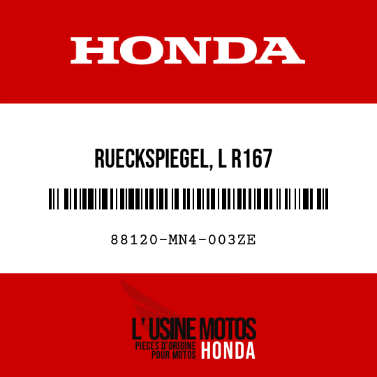 image de 88120-MN4-003ZE RUECKSPIEGEL, L R167 