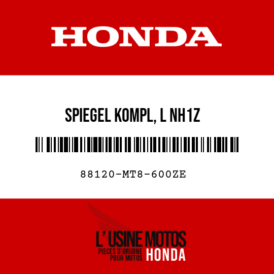 image de 88120-MT8-600ZE SPIEGEL KOMPL, L NH1Z 