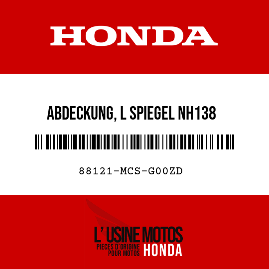 image de 88121-MCS-G00ZD ABDECKUNG, L SPIEGEL NH138 