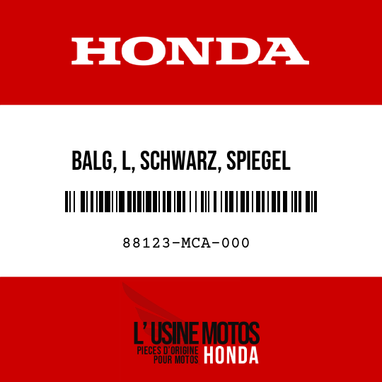 image de 88123-MCA-000 BALG, L, SCHWARZ, SPIEGEL
