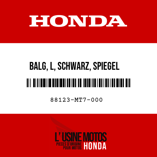 image de 88123-MT7-000 BALG, L, SCHWARZ, SPIEGEL
