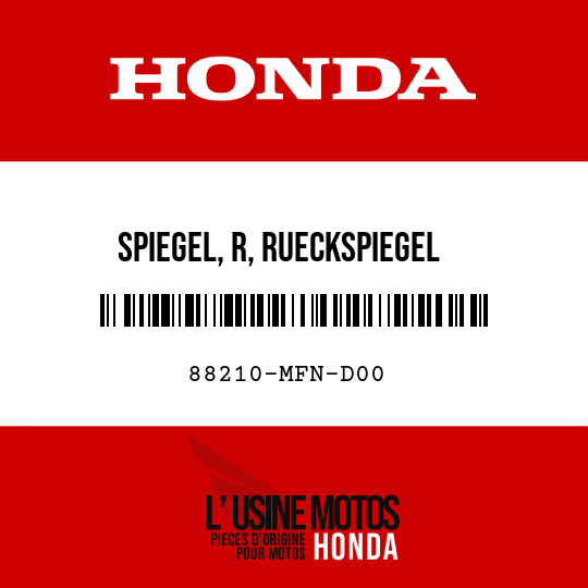 image de 88210-MFN-D00 SPIEGEL, R, RUECKSPIEGEL