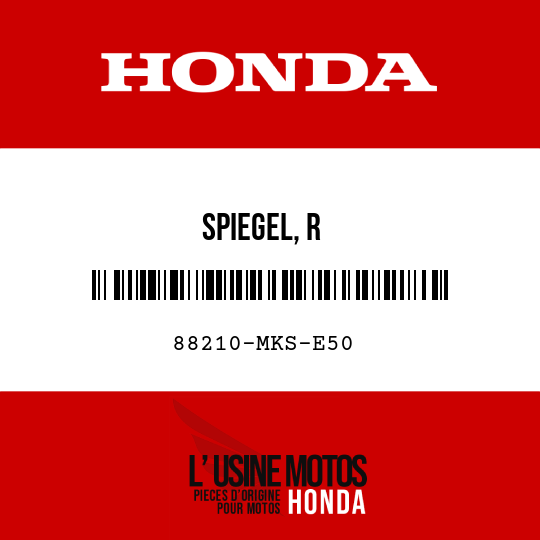 image de 88210-MKS-E50 SPIEGEL, R