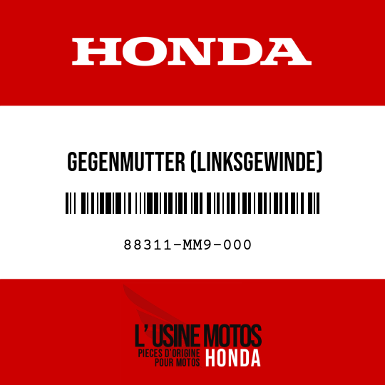 image de 88311-MM9-000 GEGENMUTTER (LINKSGEWINDE)