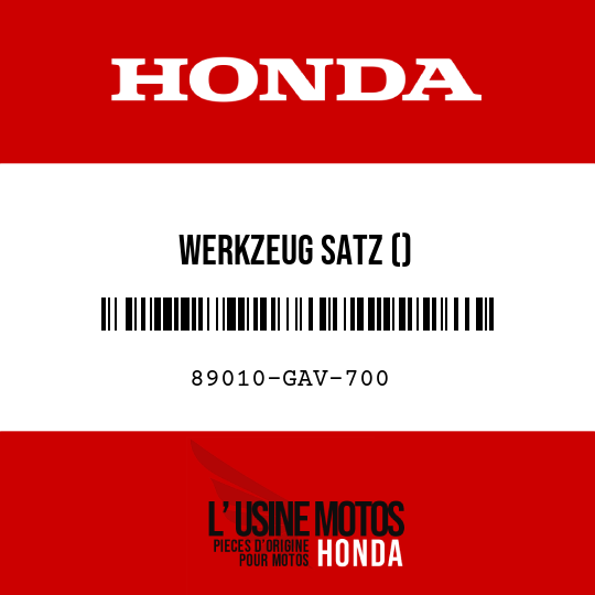 image de 89010-GAV-700 WERKZEUG SATZ ()