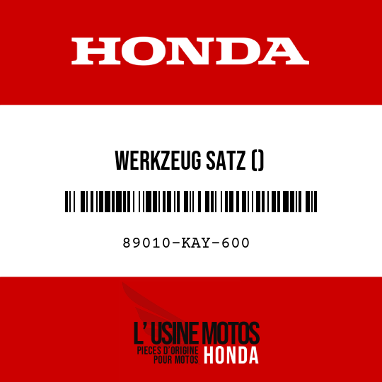 image de 89010-KAY-600 WERKZEUG SATZ ()