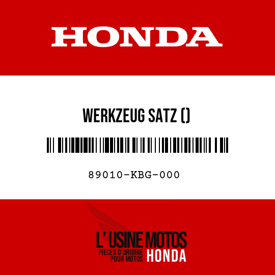 image de 89010-KBG-000 WERKZEUG SATZ ()