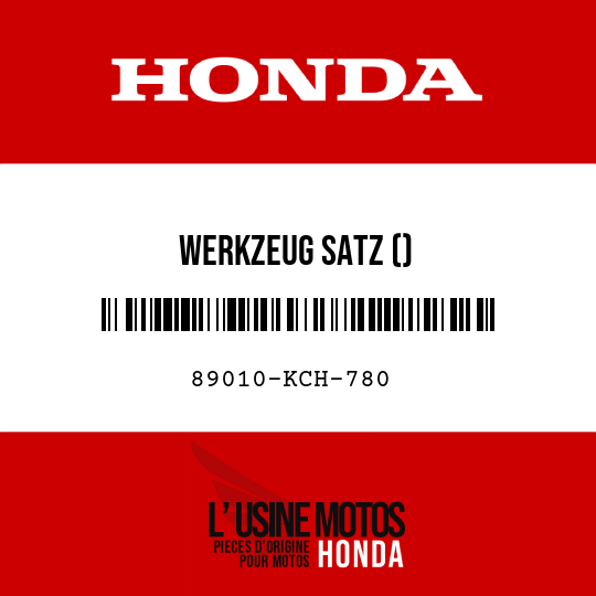 image de 89010-KCH-780 WERKZEUG SATZ ()