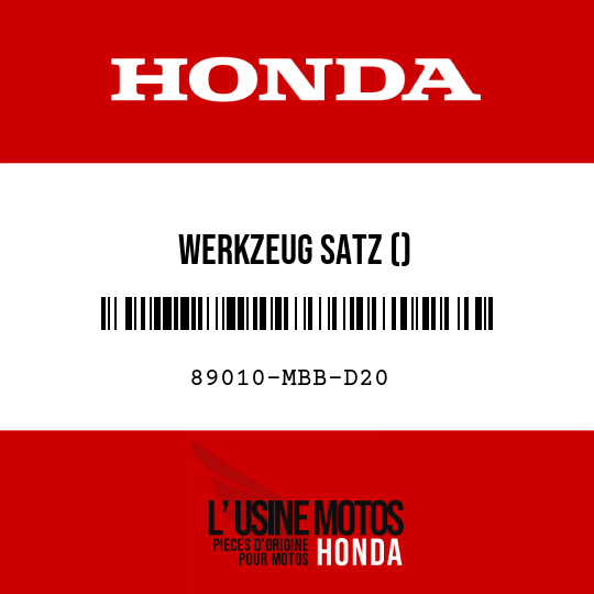 image de 89010-MBB-D20 WERKZEUG SATZ ()