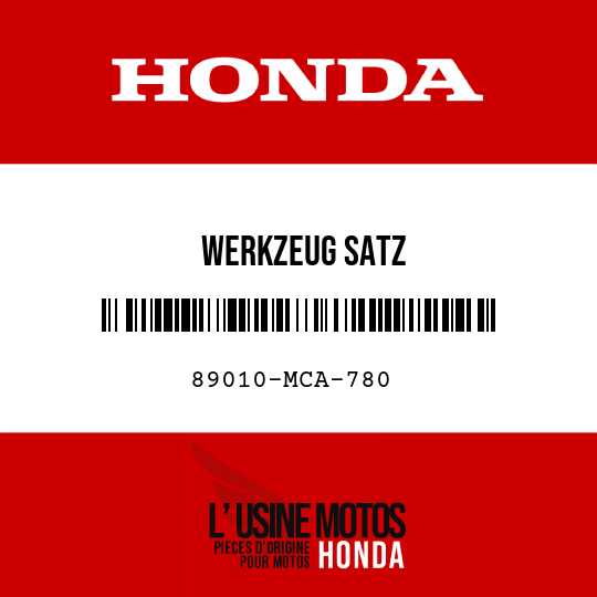 image de 89010-MCA-780 WERKZEUG SATZ