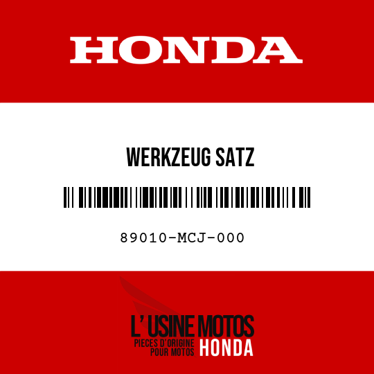 image de 89010-MCJ-000 WERKZEUG SATZ