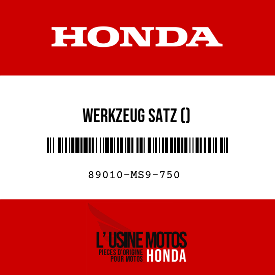 image de 89010-MS9-750 WERKZEUG SATZ ()