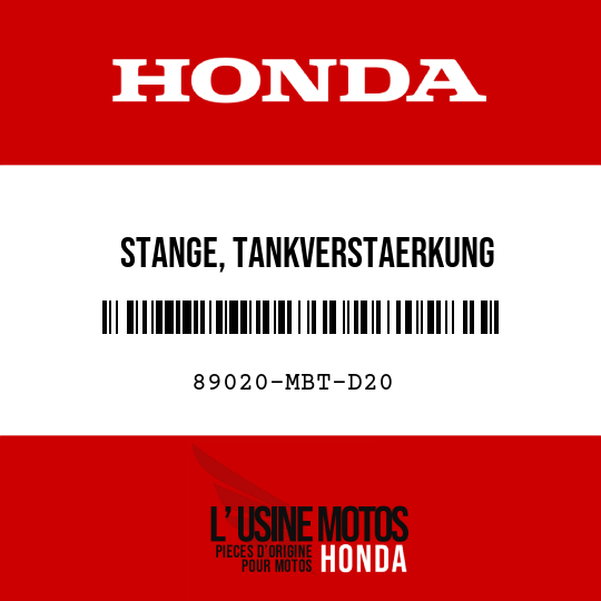 image de 89020-MBT-D20 STANGE, TANKVERSTAERKUNG