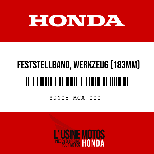 image de 89105-MCA-000 FESTSTELLBAND, WERKZEUG (183MM)