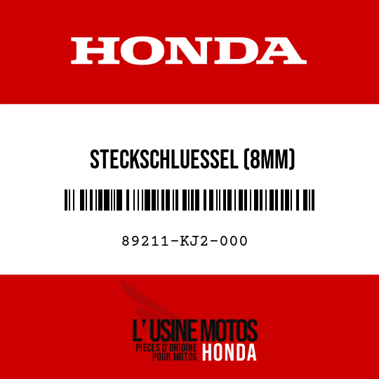 image de 89211-KJ2-000 STECKSCHLUESSEL (8MM)