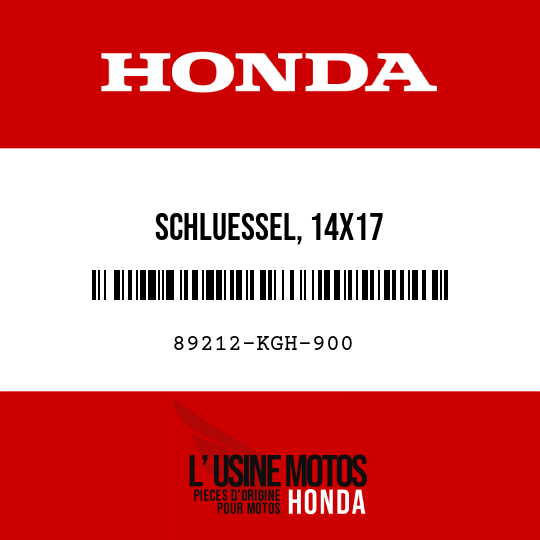 image de 89212-KGH-900 SCHLUESSEL, 14X17