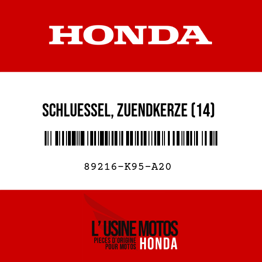 image de 89216-K95-A20 SCHLUESSEL, ZUENDKERZE (14)