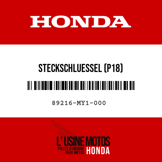 image de 89216-MY1-000 STECKSCHLUESSEL (P18)