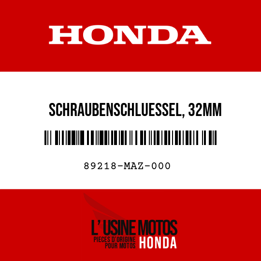 image de 89218-MAZ-000 SCHRAUBENSCHLUESSEL, 32MM