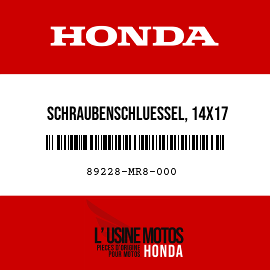 image de 89228-MR8-000 SCHRAUBENSCHLUESSEL, 14X17