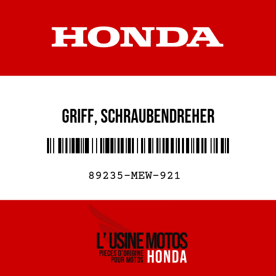 image de 89235-MEW-921 GRIFF, SCHRAUBENDREHER