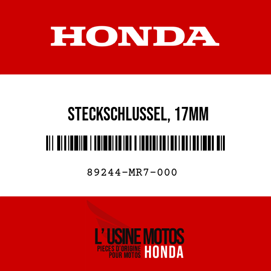 image de 89244-MR7-000 STECKSCHLUSSEL, 17MM