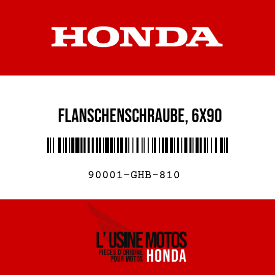 image de 90001-GHB-810 FLANSCHENSCHRAUBE, 6X90