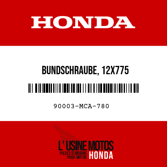 image de 90003-MCA-780 BUNDSCHRAUBE, 12X775