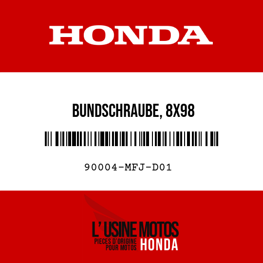image de 90004-MFJ-D01 BUNDSCHRAUBE, 8X98