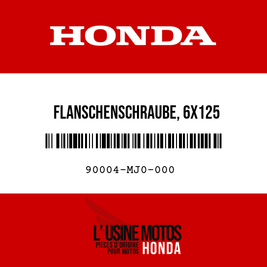 image de 90004-MJ0-000 FLANSCHENSCHRAUBE, 6X125