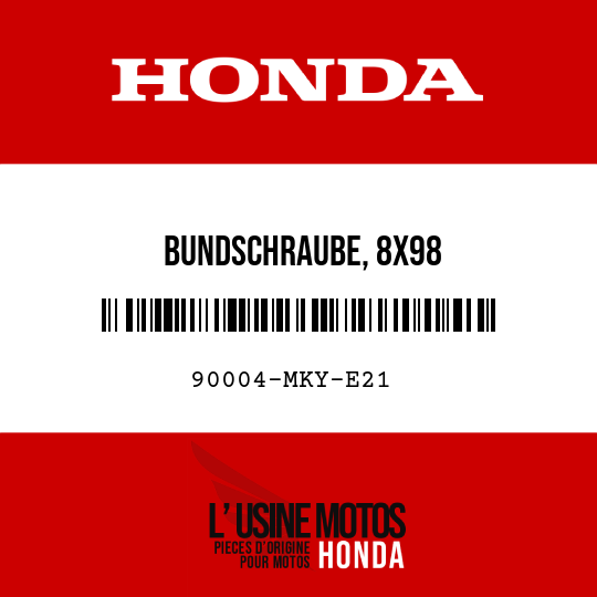 image de 90004-MKY-E21 BUNDSCHRAUBE, 8X98