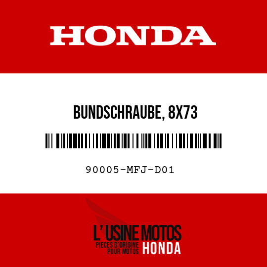 image de 90005-MFJ-D01 BUNDSCHRAUBE, 8X73