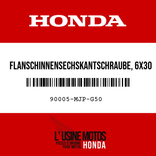 image de 90005-MJP-G50 FLANSCHINNENSECHSKANTSCHRAUBE, 6X30
